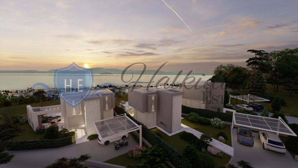 luxury villa for sale kassandra with private pool sea view