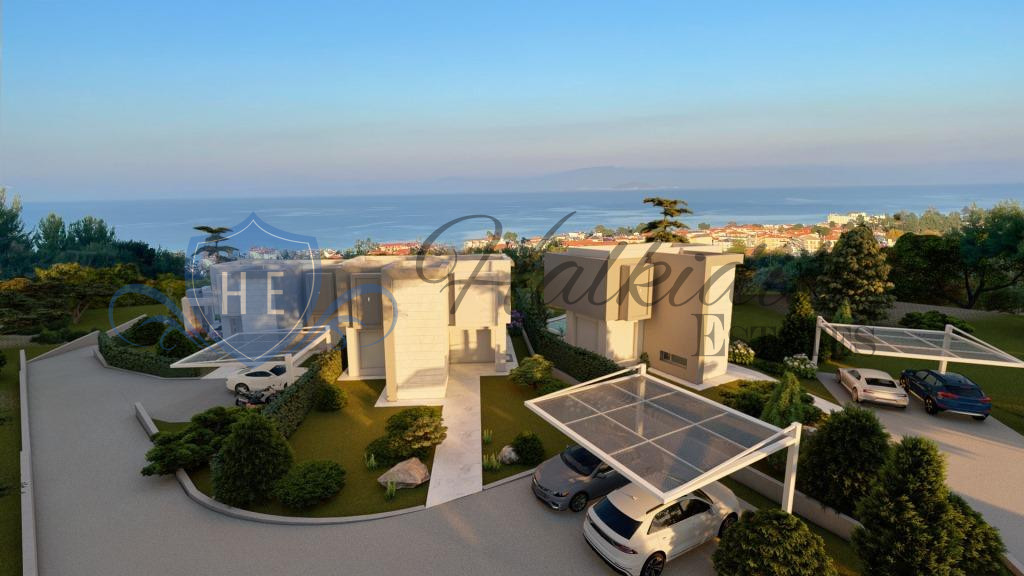luxury villa for sale kassandra with private pool sea view