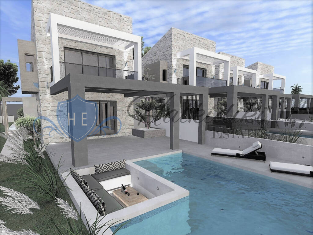 luxury villa for sale kassandra with private pool sea view