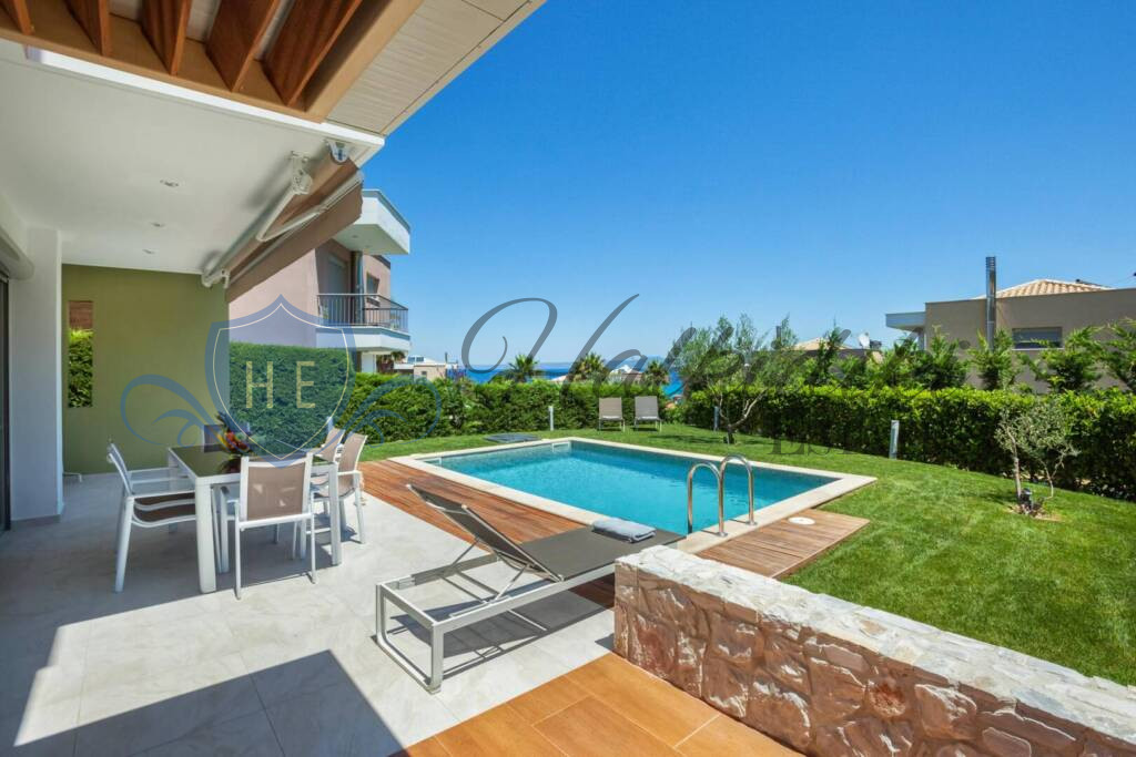 luxury villa 4 bedrooms for sale kassandra with private pool sea view