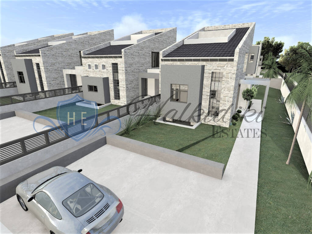 luxury villa for sale kassandra with private pool sea view