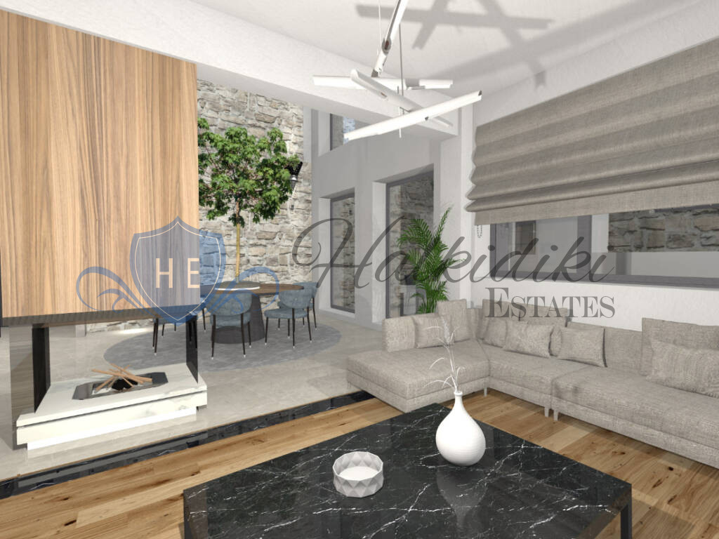 luxury villa for sale kassandra with private pool sea view