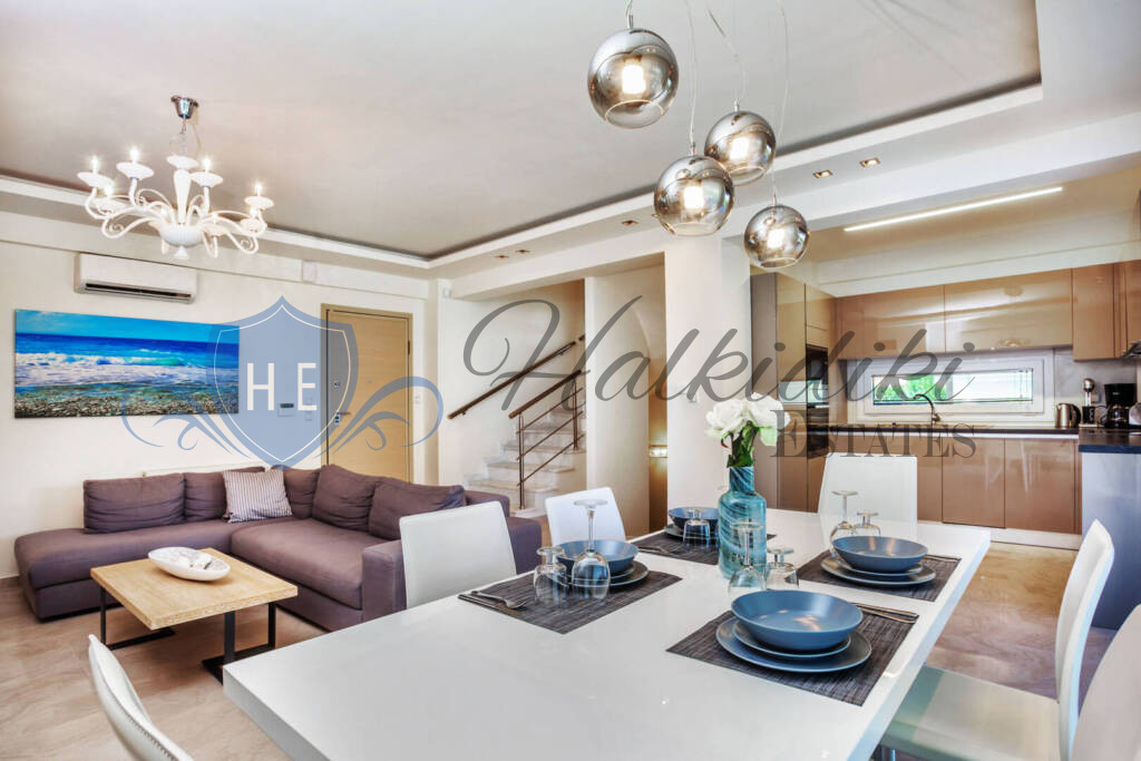luxury villa 4 bedrooms for sale kassandra with private pool sea view